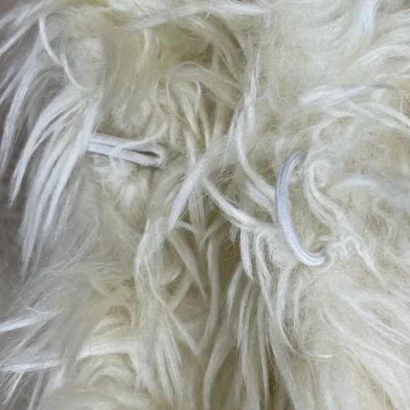 Vintage STATIC Genuine Suede Leather Patchwork Faux Fur Trim Jacket - Brown/Tan - Picture 6 of 16